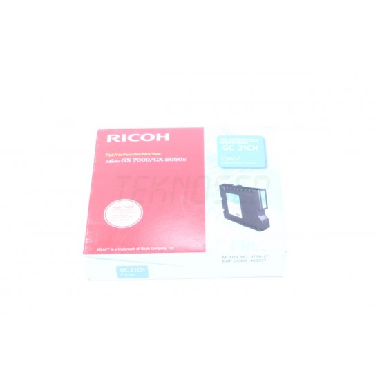 Ricoh GC 21C Orijinal Mavi Jel Kartuş (1k) (405533)